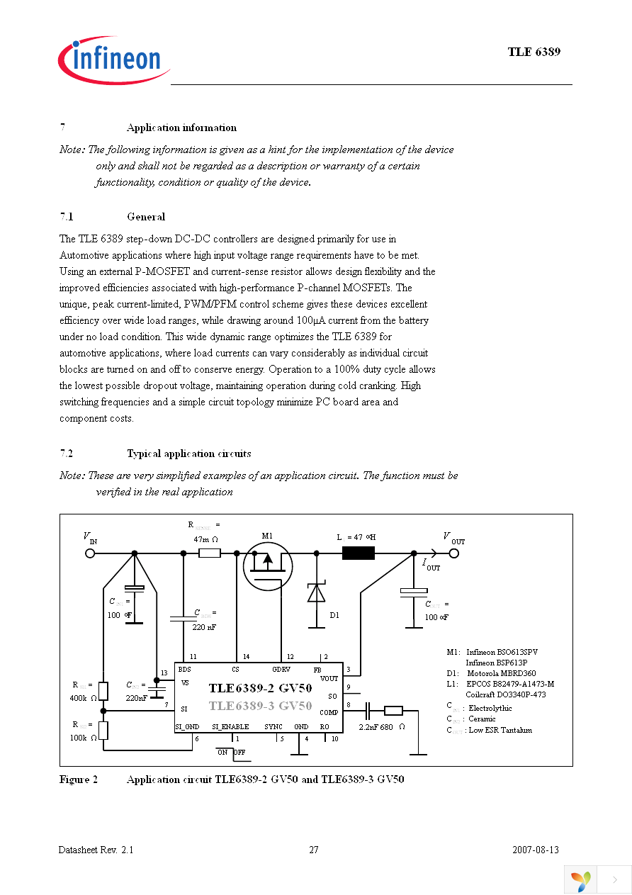 TLE6389-3G V50 Page 27